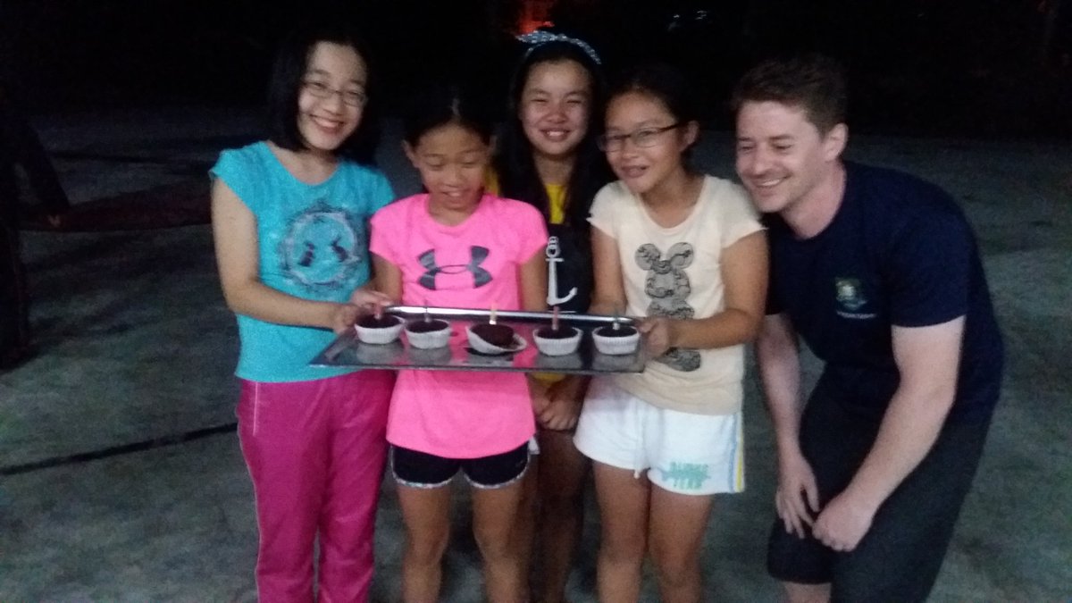What a birthday treat...an epic fire show to end an epic day for Year 7. #Giscampweek