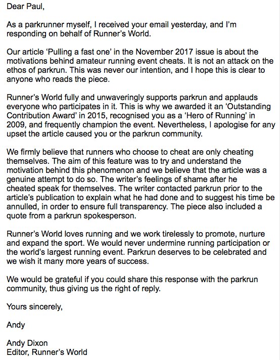 An open letter to Paul Sinton-Hewitt from RW Editor Andy Dixon, plus a link to the article in question: buff.ly/2y3geRs