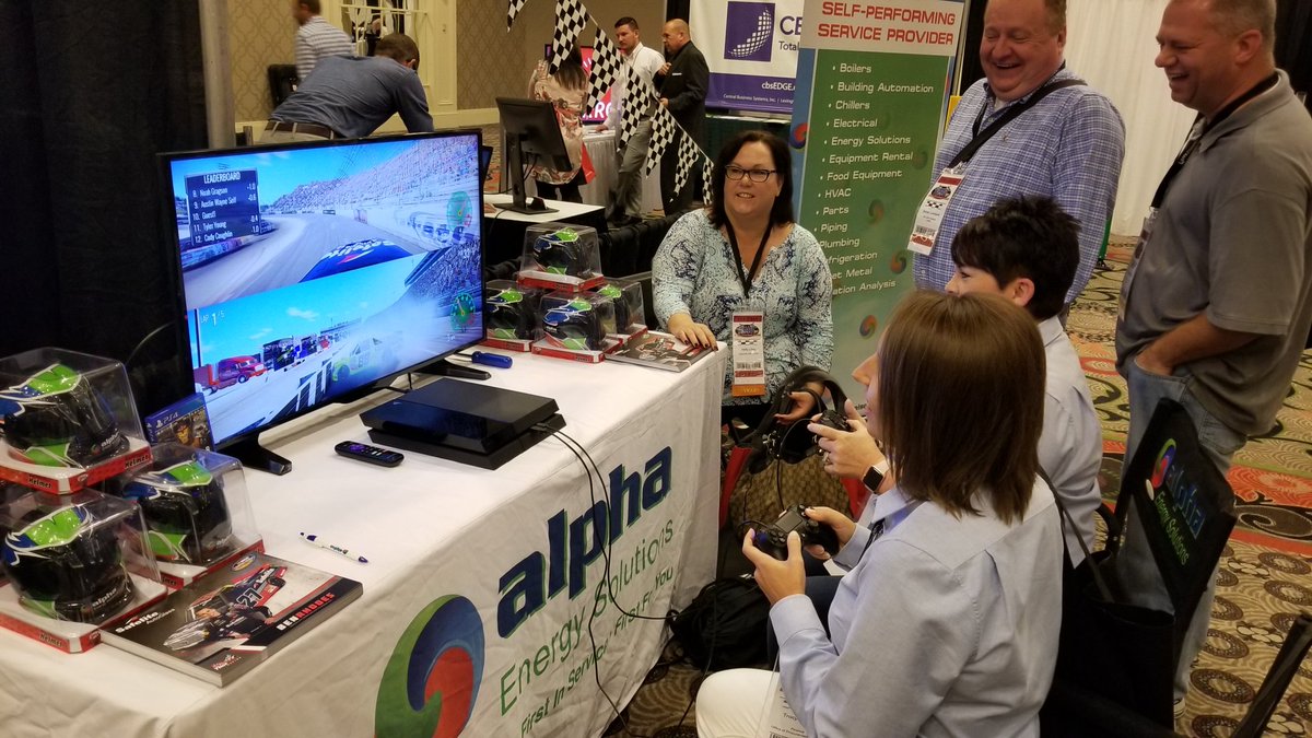 Attendees at the <a href="/KPPANIGP/">KPPA</a> conference are having fun racing NASCAR Heat 2 before <a href="/benrhodes/">Ben Rhodes</a> arrives to go head to head with them!