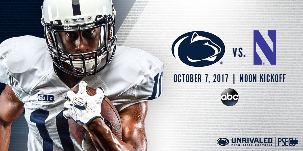 psuboston's tweet photo. Watch your Nittany Lions go 6-0 this Saturday (10/7) at @TheGreatestbar.  Kickoff is at noon! #WeAre #BostonStrong https://t.co/rFSX36VF6A