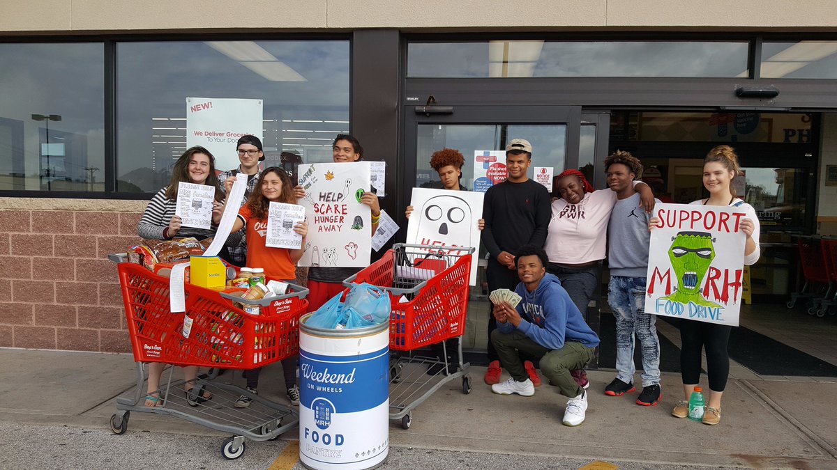 Generous donor gives $250 + food at "Scare Away Hunger" drive @ Shop 'n Save.  Continues all day!  <a href="/MRH_Schools/">MRH School District</a> Student Success Center