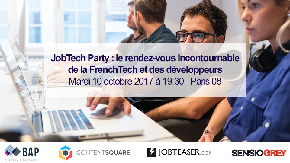 TechDoorsLive's tweet image. Des coups de coeur professionnels entre recruteurs de la FrenchTech & #Développeurs sont prévus mardi soir pro à ... jobprod.com/jobtech-party