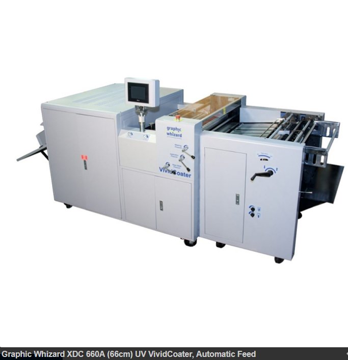 GRAPHIC WHIZARD XDC 660A (66CM) UV VIVIDCOATER, AUTOMATIC FEED  cortechquality.ca/product/00/EGW…