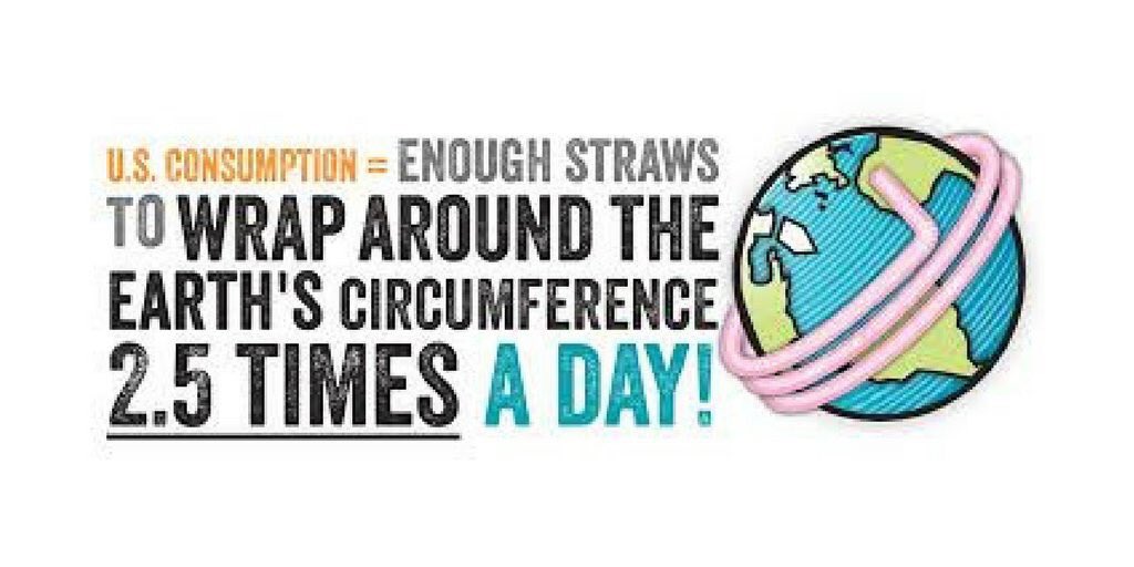 ShaunFrankson's tweet photo. The USA alone uses enough straws to wrap around the earth 2.5 times a day! RT to remind people to say no to a straw. https://t.co/eLHv2UkSEY