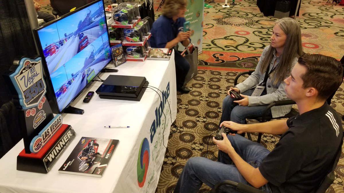 And <a href="/benrhodes/">Ben Rhodes</a> is in the house! Visit our <a href="/KPPANIGP/">KPPA</a> booth 607 to race against Ben, 12p-2p (and he brought his <a href="/LVMotorSpeedway/">Las Vegas Motor Speedway</a> trophy, too!)