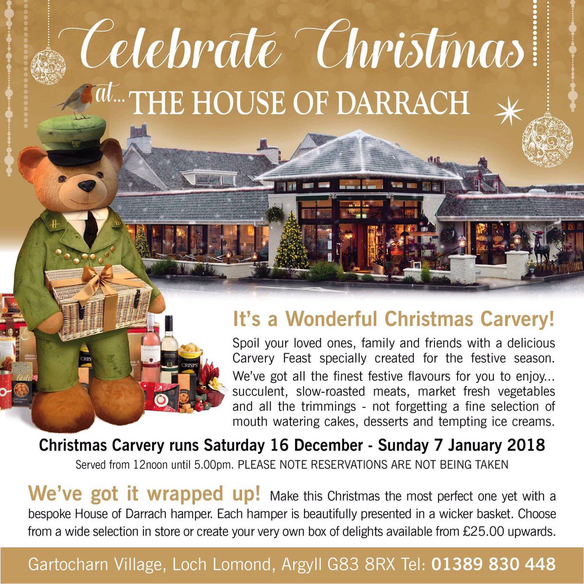 CawleyHotel's tweet photo. Christmas taken care of here at House of Darrach 🎄🎅🏻❄️ https://t.co/8h4oV2L9FG