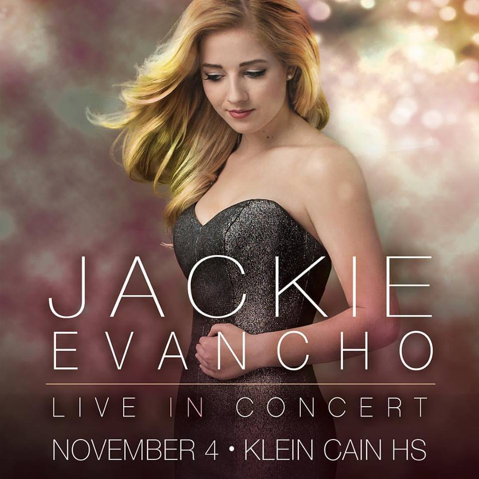 JackieJunkies's tweet image. . @JackieEvancho coming to the Klein Cain HS Auditorium @ccfacearts Sat Nov 4th. 
teamjackieevancho.proboards.com/post/924 😍 #TwoHearts  😍