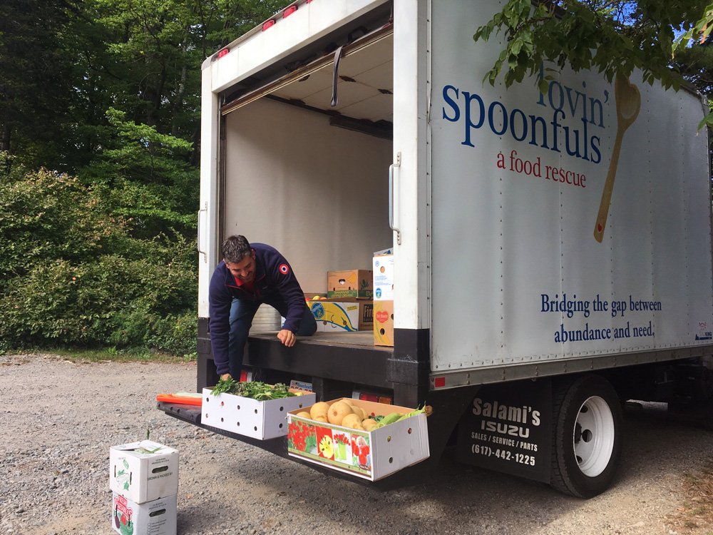 LovinFoodRescue's tweet photo. Board member Adam Amontea of @Cafco hit the road with Jacob and our truck Rose today. Thanks for letting us show you what we do! https://t.co/PUqMU31Uss