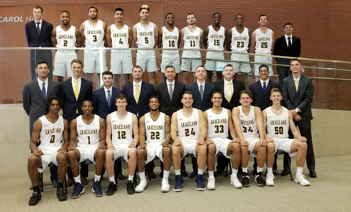GUjackets's tweet photo. Meet the 2017-18 men's basketball program. #WeAreGraceland @GracelandU https://t.co/LvAVkSNHAs