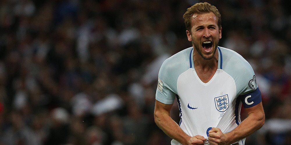 HKane's tweet photo. Job done! Qualified for the World Cup! A really great feeling. 👌 #ThreeLions 🦁🦁🦁 https://t.co/ELzNGYoq5B