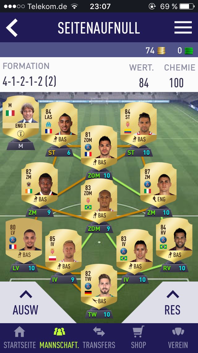 Mein Ultimate Team...