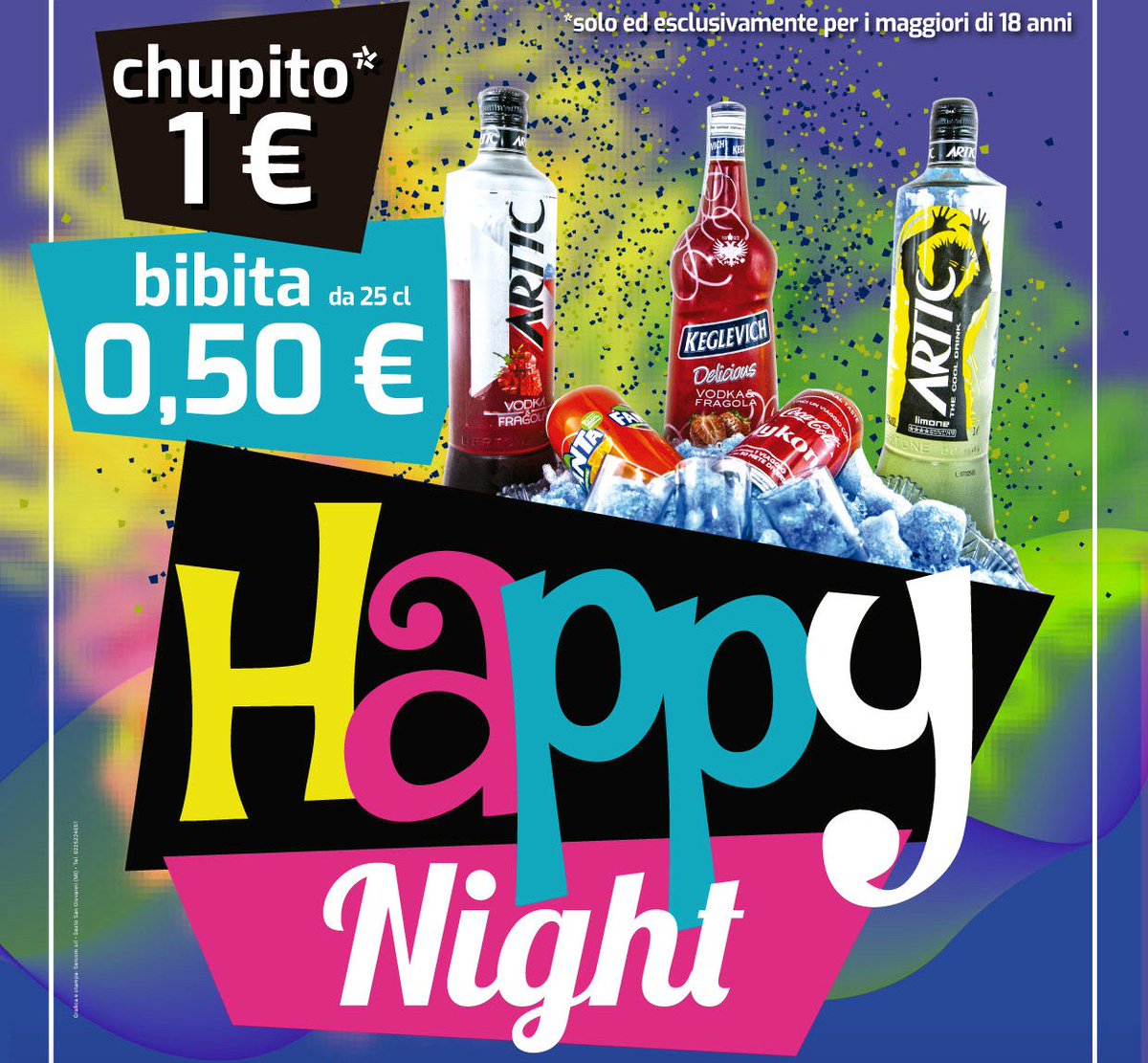 HAPPY NIGHT - ti aspettiamo venerdì e sabato sera al #Palasesto, per te e i tuoi amici pattinatori bibita e Chupito a prezzi specialissimi.