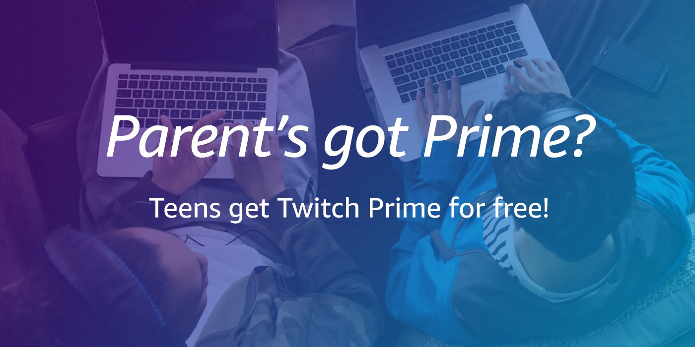 Prime Gaming on X: Good news! Teens (13+) can now get