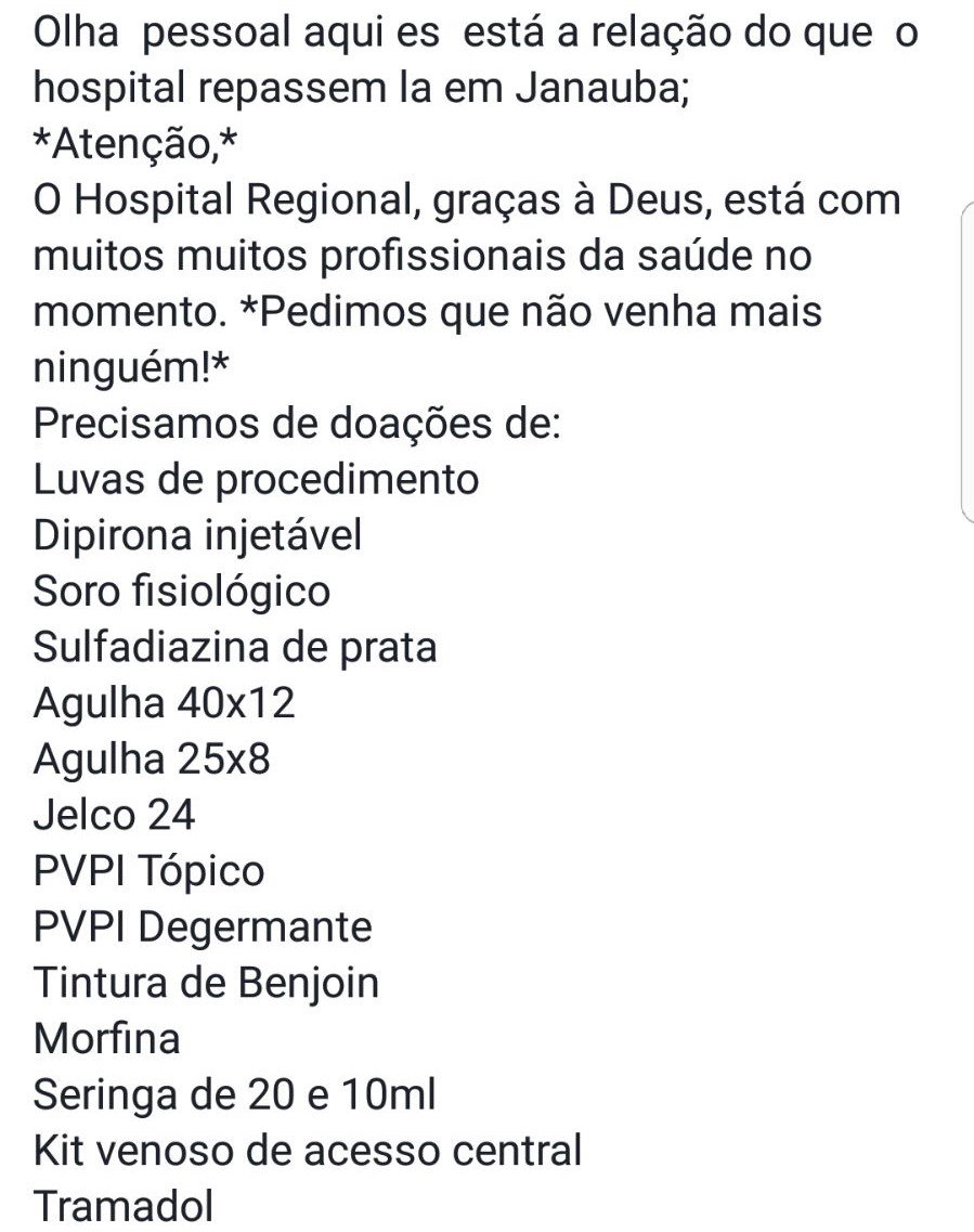luquinhasjc's tweet photo. @MichelTemer Excelentíssimo Senhor Presidente da República, além da sua solidariedade o hospital precisa muito de materiais básicos!!!! https://t.co/tkLg3R3rt9