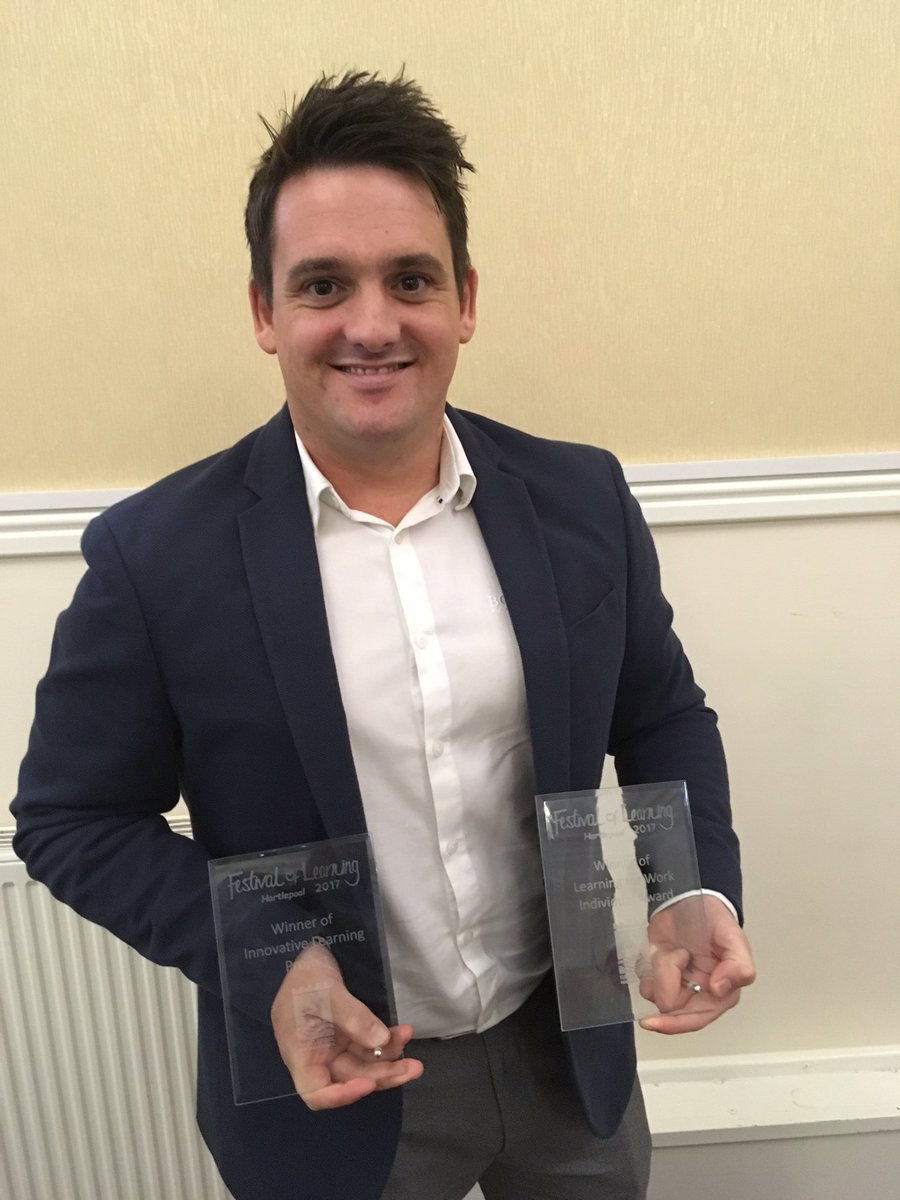 hcfeengineering's tweet photo. Congratulations to Michael Rollinson on winning the Learning for Work Award and also winning our Project of the Year at the #PPD2017 https://t.co/5dcS19LBwI