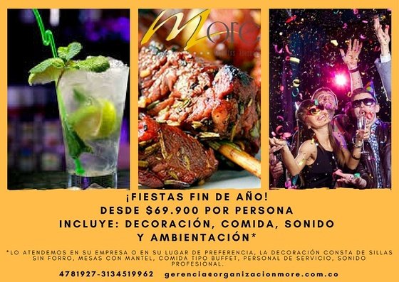 Org_more's tweet image. Se te hizo tarde para hacer tu evento fin de año? no te preocupes tenemos paquetes todo incluído tú solo dinos donde llegar📱3006261090