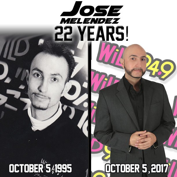djjosemelendez's tweet photo. @Wild949 #wild949 22 Years.....Wow.... #Blessed .... https://t.co/0OrtqVNlbH