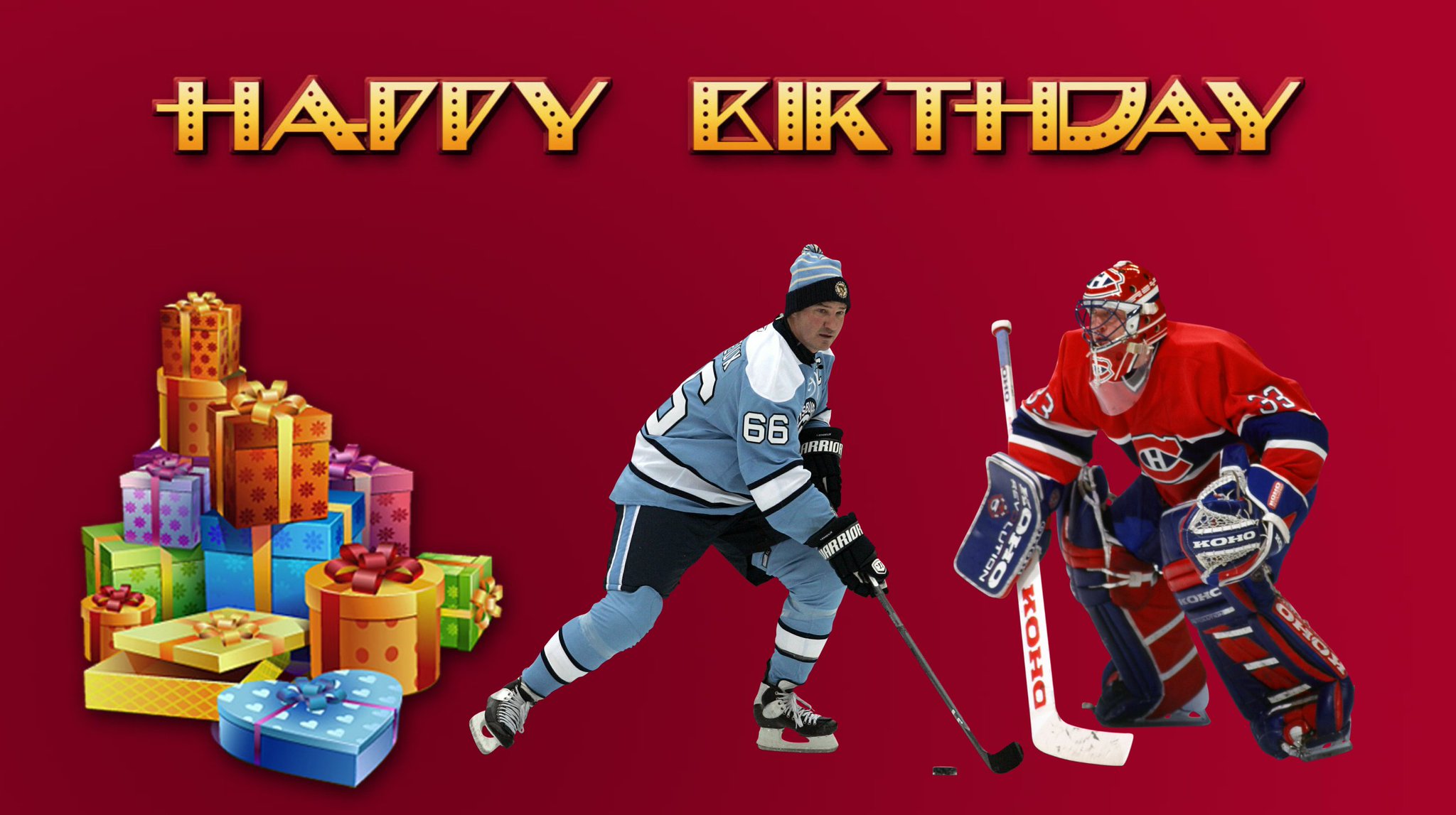 We would like to wish a happy birthday to former NHL greats Mario Lemieux and Patrick Roy. 