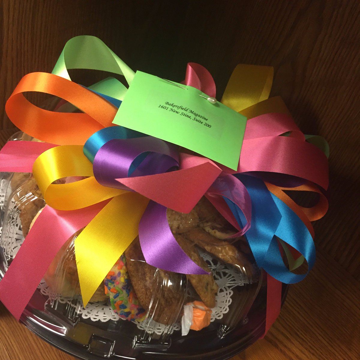 Loving the sweets everyone keeps sending to the office! Thank you Stockdale Property Management! #cookies <a href="/SweetSurndrBako/">Sweet Surrender</a> #loveit #moreplz