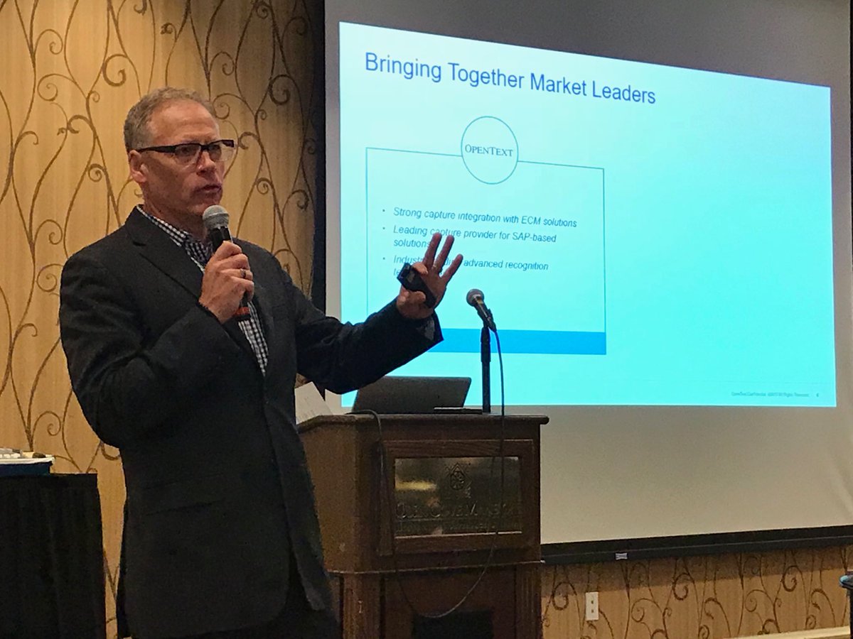 Harvey Spencer Assoc on Twitter "Platinum Sponsor OpenText Sean Baird