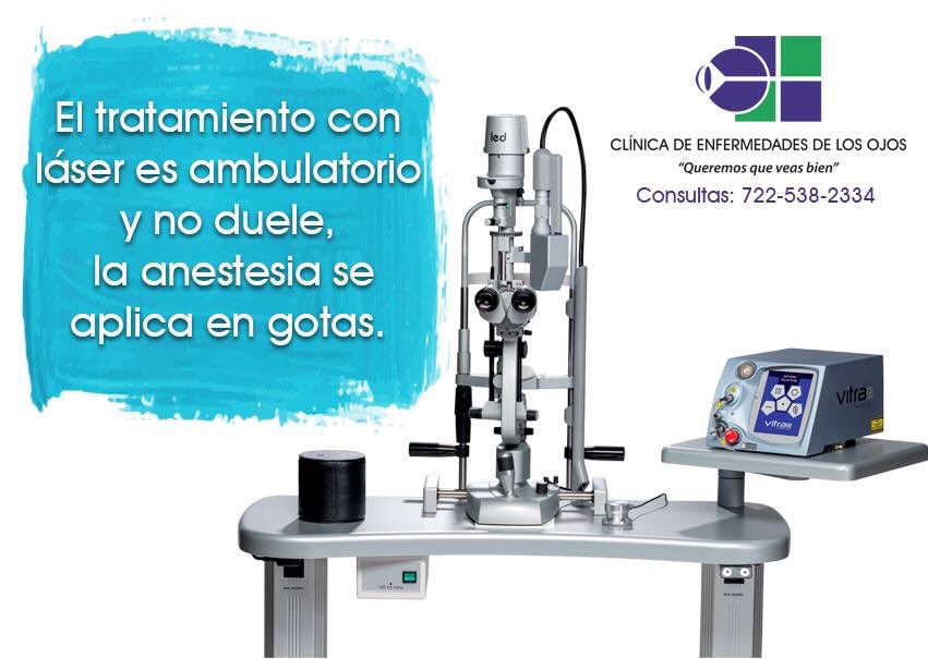 OftalmoToluca's tweet photo. Con el láser no es necesario internar al paciente, esto propicia un regreso a sus actividades normales lo más pronto posible #laserocular https://t.co/Ky5gN8vHF7