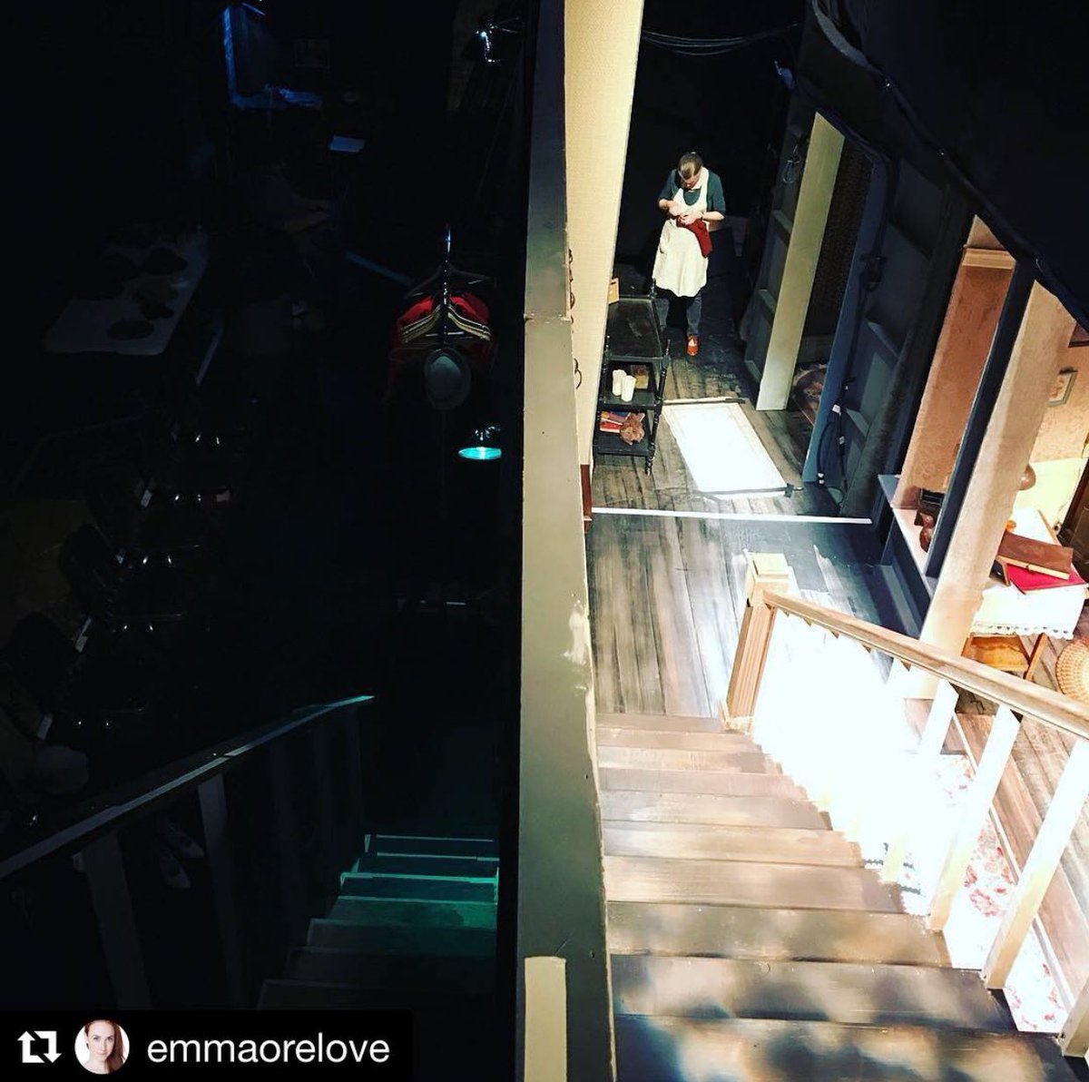 ThePeccadillo's tweet photo. #Repost @emmaorelove: Backstage/onstage 🔩💡#tbt #TheShowOffPlay https://t.co/O10WlVpMgE
