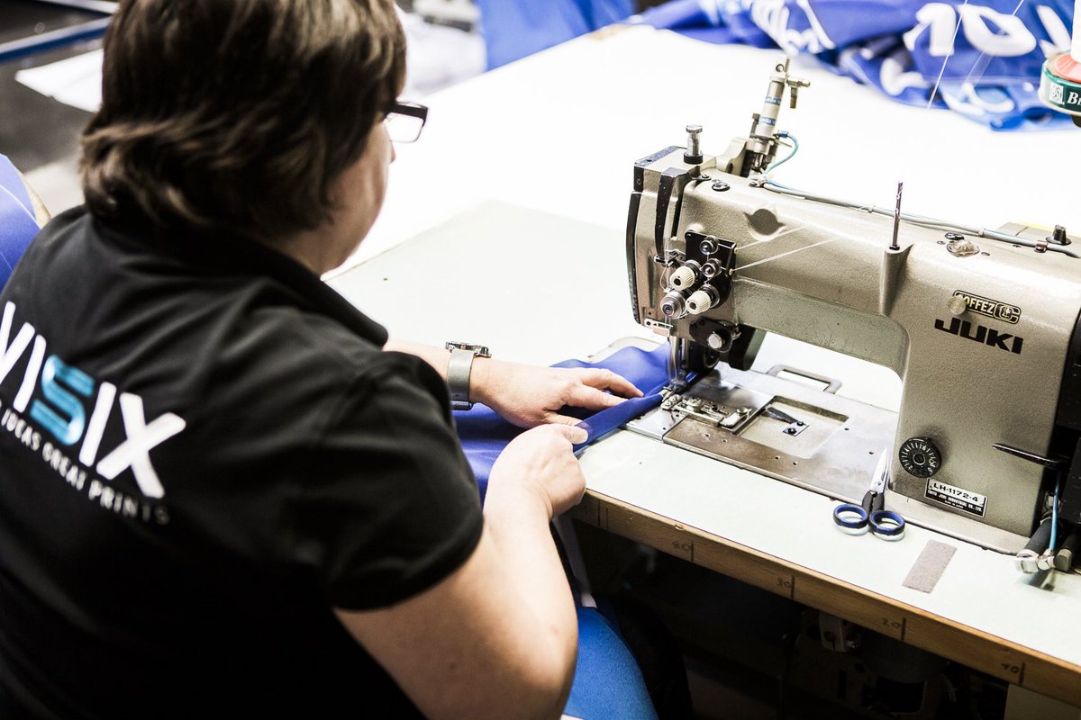 Visix_be's tweet photo. Love the craftsmanship of our confection studio #sewing #passion #creativity #design #madeinbelgium #communication #bigideasgreatprints https://t.co/aPpODr9QCl
