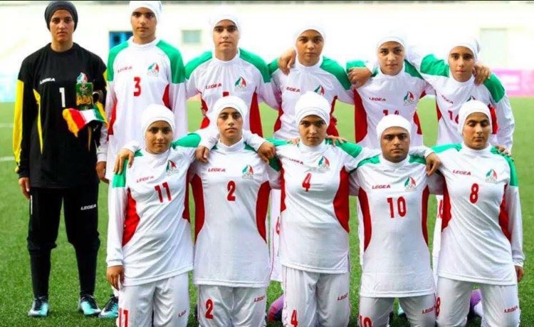 FootbaIITwats's tweet photo. Throwback to the time FIFA caught four men playing for the Iran women's national team.

Just look at number 10 😂 https://t.co/jPjxEqBBbM