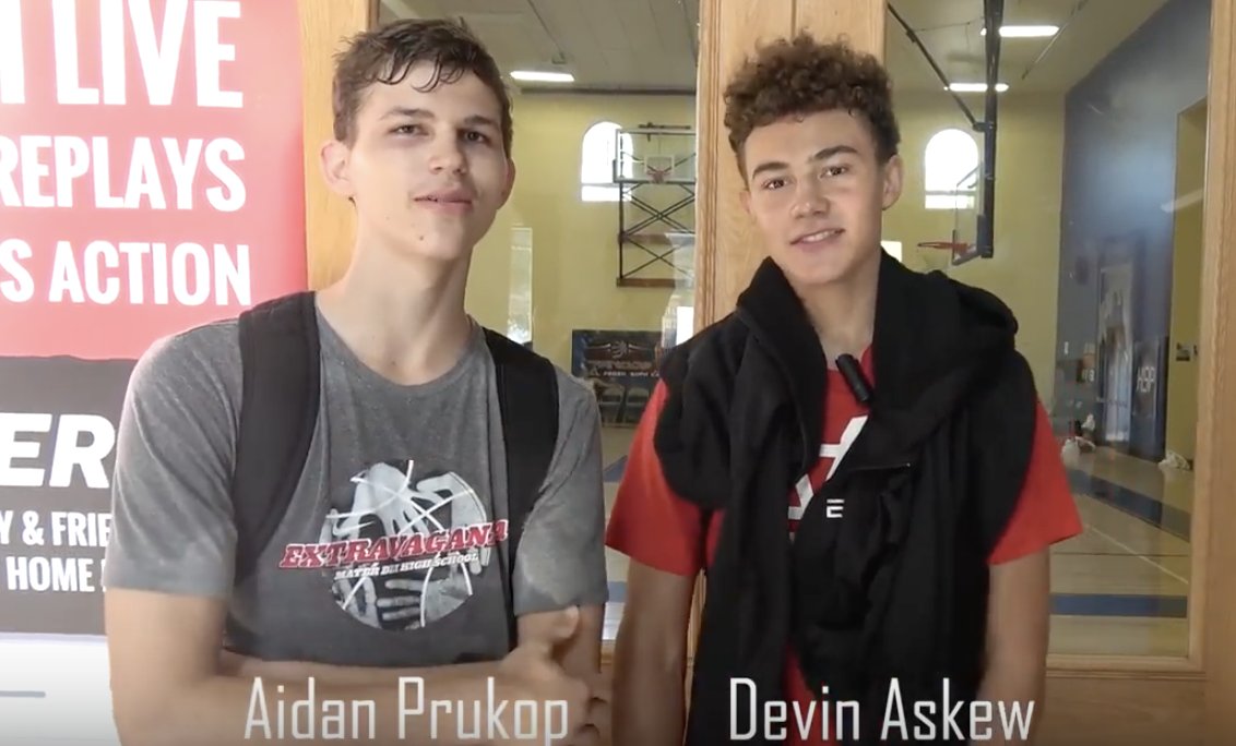 In the Front Row with Mater Dei Basketball players at the Pangos Showcase - They kill this interview! GO @MaterDeiHoops ! #thefuture #mustsee youtu.be/yEGBiXHotHM