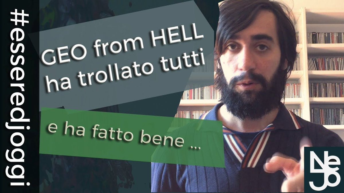 UndergroundVib5's tweet photo. https://t.co/tlPTCKnlvt GEO from Hell ha trollato tutti.... e ha fatto bene #geofromhell #dj #vlog https://t.co/HLAc3cN7VO