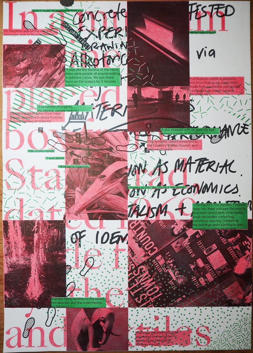 The_Holodeck's tweet photo. @repeator123 @Cathy_Wade @keithisworking #Repeator  - sculptural score at @Cov_Biennial map is fascinating  #risograph #registration #quirks https://t.co/D7UTVB7zwG