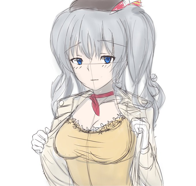 #艦これ版深夜の真剣お絵描き60分一本勝負 
#艦これ 
#三越鹿島
#鹿島 