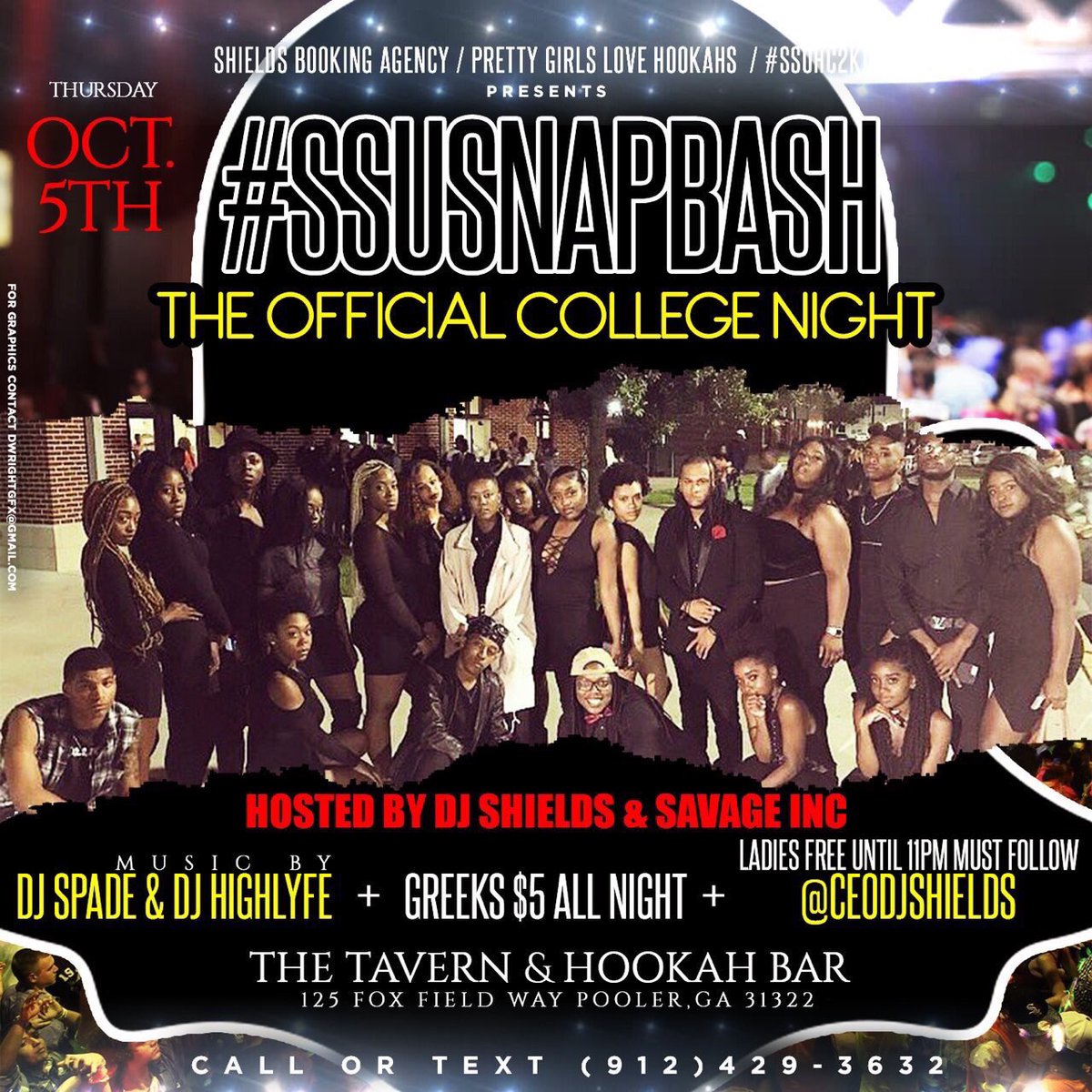 SSUofficialmove's tweet photo. #SSU Homecoming Pregame TONIGHT 🔶 💙
Tavern Hookah Bar 📍 Doors 🚪 Open @9  💥
Ladies Free Til 11pm 💃🏽
#SSUHC2k17 #SSU21 #SSU20 #SSU19 #SSU18 https://t.co/fGTJidWFAp
