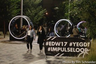 NuitBlancheEd's tweet photo. #tbt to #ImpulseLoop last week. Thanks to all 14,132 visitors for making this installation such an incredible success! #yegart https://t.co/KNN2kjLl6h
