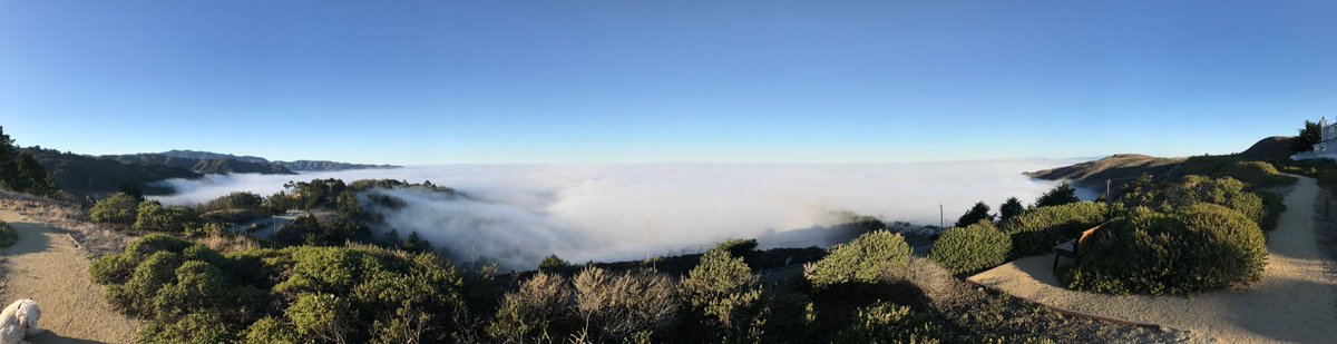 HerStory2's tweet photo. Feeling on top of the world! #abc7now #gotfog? https://t.co/fL5rg3kXXk