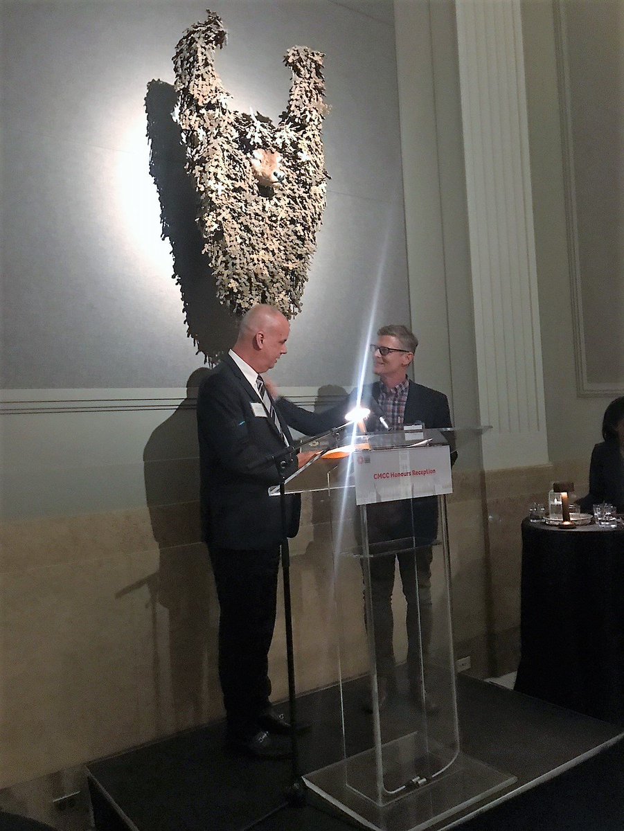 CDNAIDS's tweet photo. Our ED @LacasseGary receiving the 2017 Lifetime Achievement Award from @cdnmcc. #thankyou #hiv https://t.co/p0ySPDW518