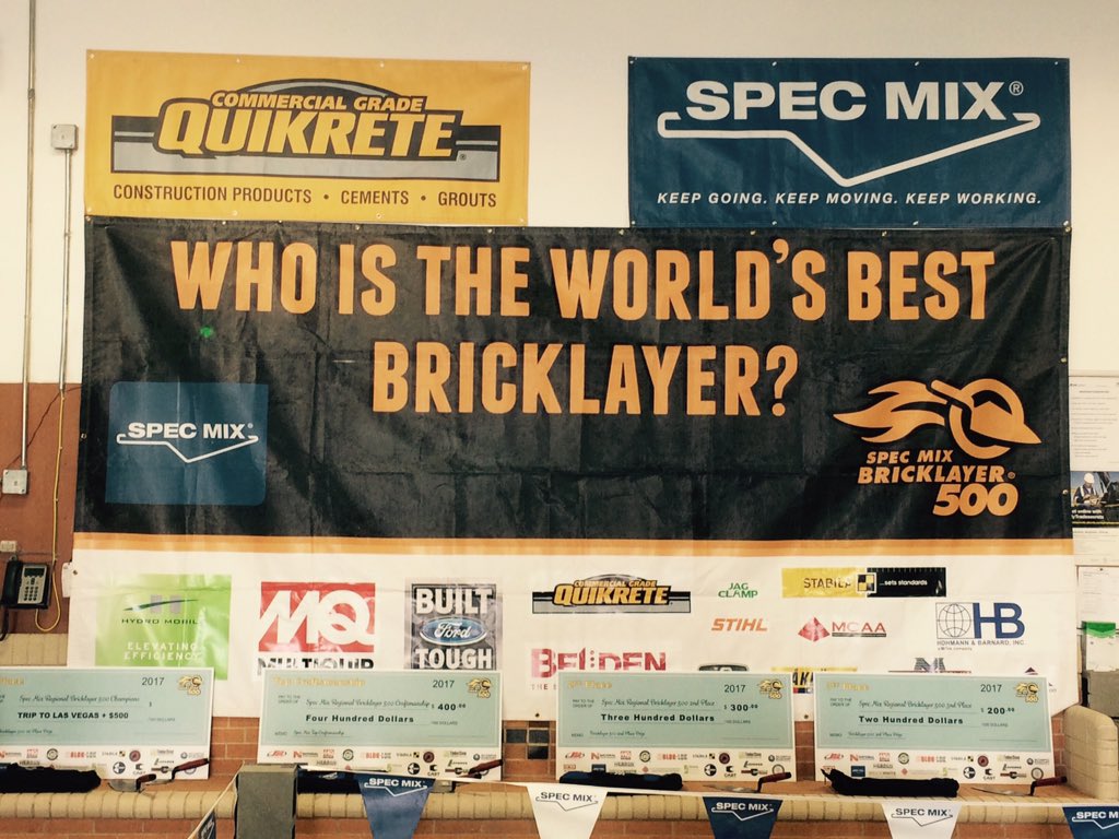 dchar16's tweet photo. @SPECMIX Who will be Alberta's next bricklayer 500 champion, #SMBL500 #alberta  #edmonton https://t.co/4ePRos7Z2k