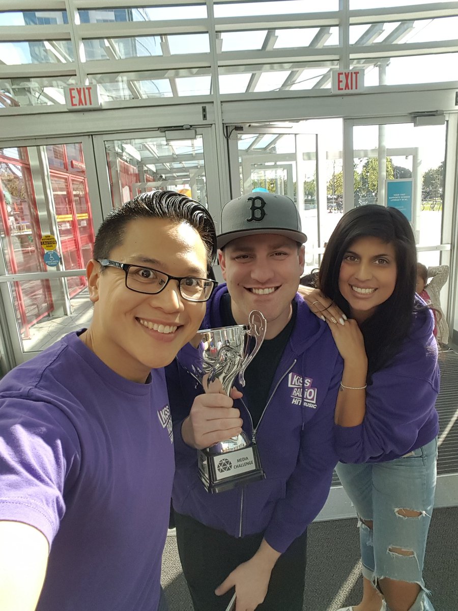 kissradiohits's tweet photo. .@KevinLimOnAir @soniasid @itsjordandaniels off to defend their media championship at @scienceworldca! #SWMathMoves https://t.co/AGFmXDBDAj