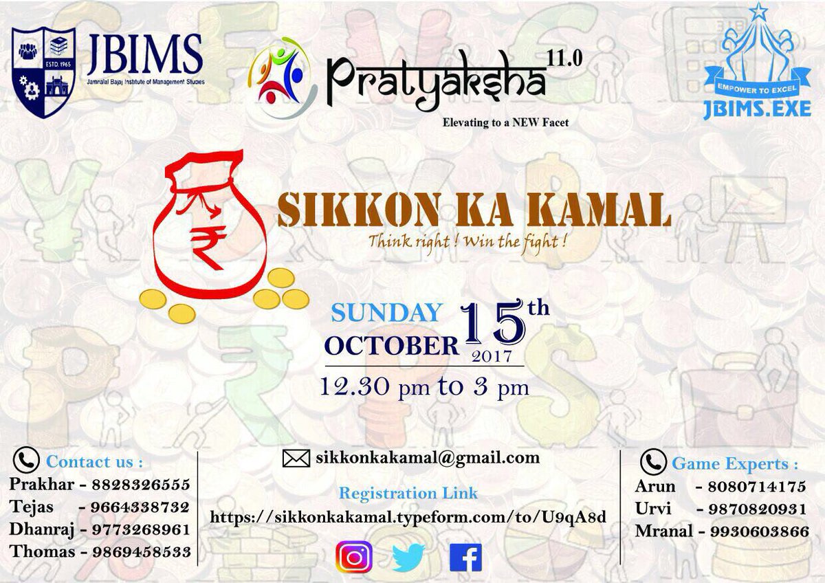dhanraj20291's tweet photo. #Join us to win the battle of money 💰
& to learn #Money Management ✌🏻
#JBIMS #JBIMSExe #Pratyaksha11.0
https://t.co/4tLcAMEstp https://t.co/voALHCmJxJ