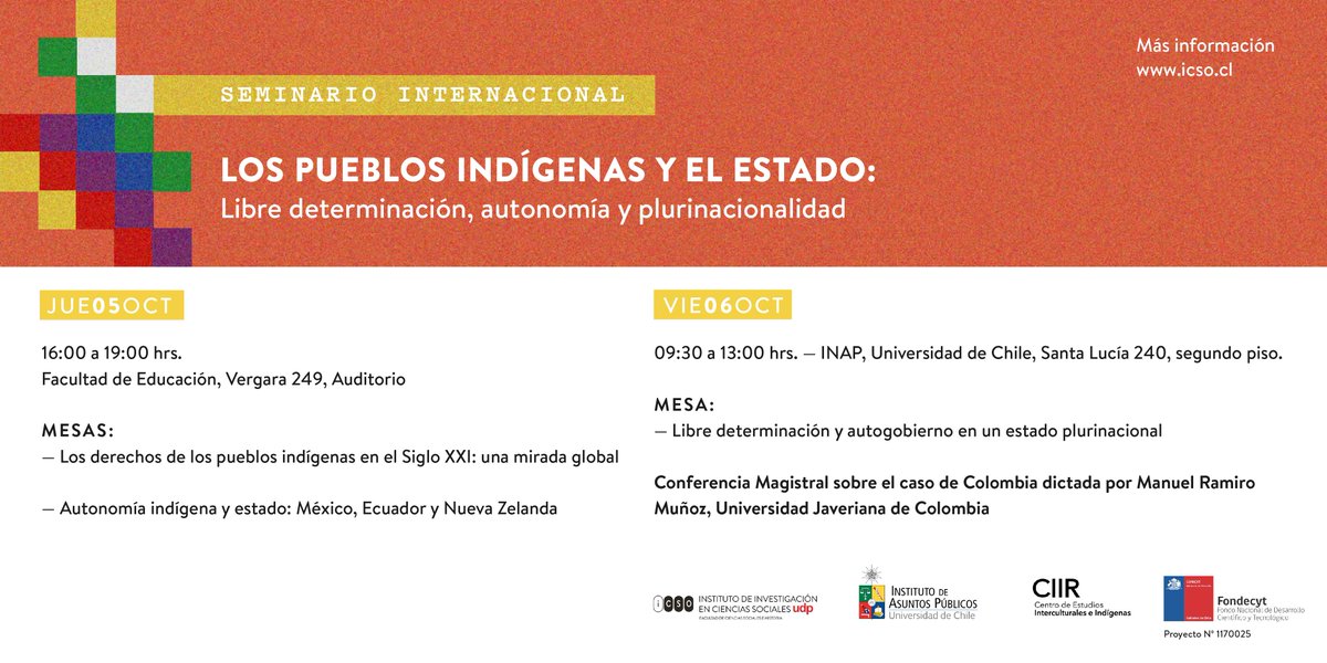 udp_cl's tweet photo. STREAMING | “Los pueblos indígenas y el Estado: libre determinación, autonomía y plurinacionalidad”. En vivo https://t.co/m6RXGEtfgw https://t.co/kTeTg3tACJ
