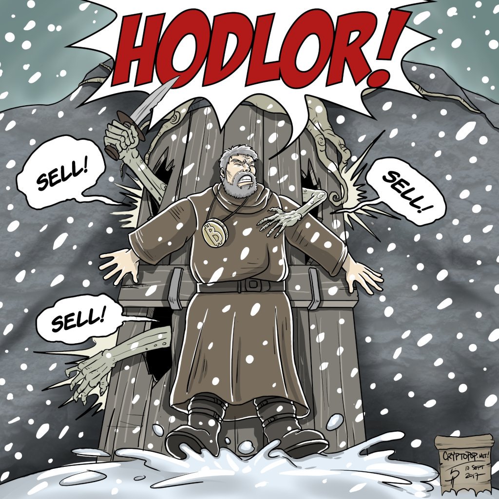 Cointelegraph's tweet image. HODL THE DOOR, #BITCOINERS!
#CT_humor :) #Bitcoin