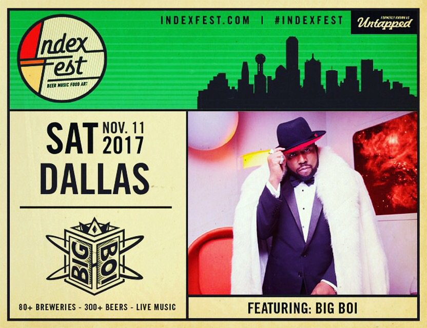 BigBoi's tweet photo. Dallas Get Ready ! #IndexFest https://t.co/csofoqsMfp