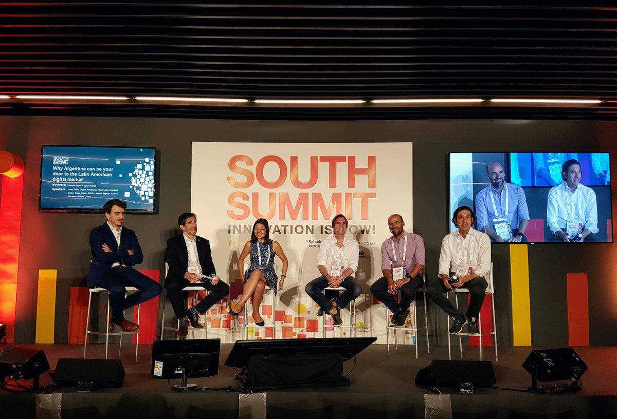 Talento argentino en el #SouthSummit17 de Madrid. Buscan atraer inversores y abrir las puertas del mercado europeo.  bit.ly/21kbgoG