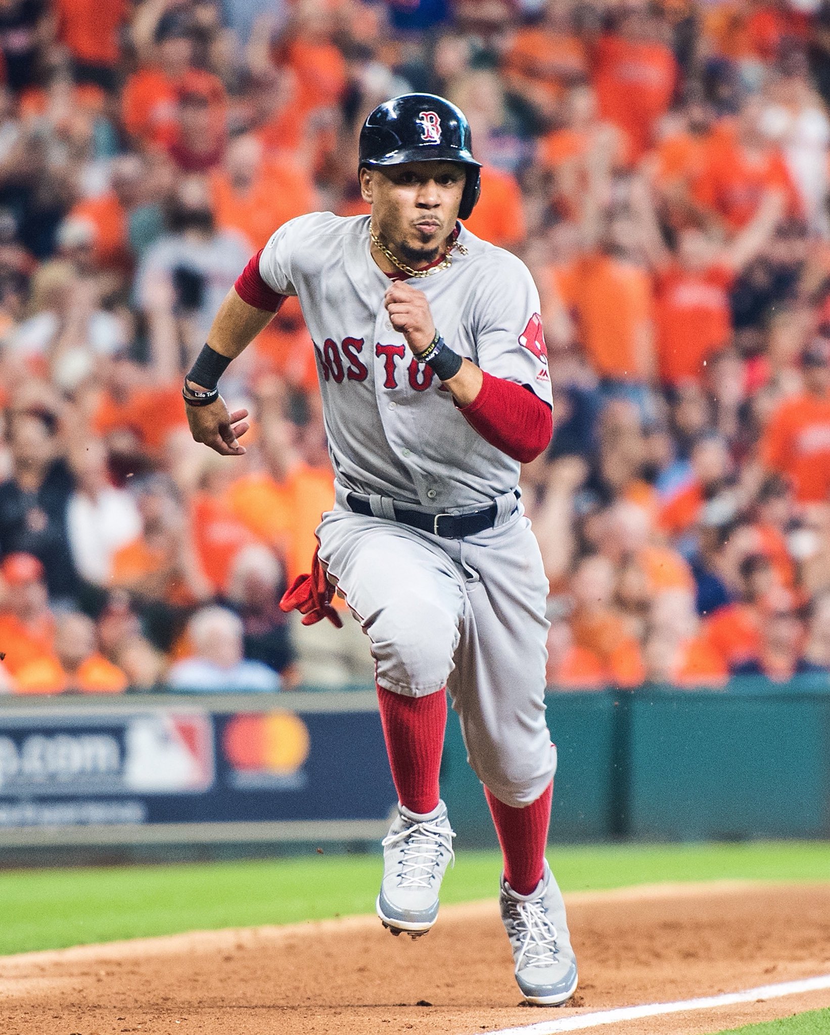 B/R Kicks on X: Mookie Betts in the “Cool Grey” Air Jordan 9 cleats vs.  Houston 👀  / X