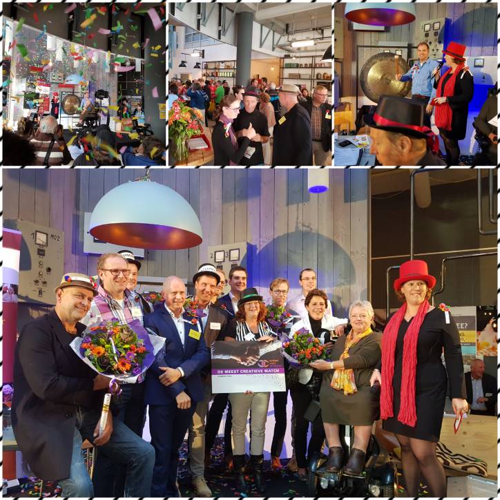 Beursvloer Woerden 2017 een succes met veel matches tussen bedrijven en maatschappelijke organisaties.