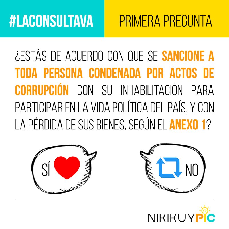NikikuyPic's tweet photo. ¿Qué opinas sobre la #PrimeraPregunta de #LaConsultaVA? Conoce los detalles de los anexos en: https://t.co/nJl1oQhVvZ https://t.co/D5e04KK7xS