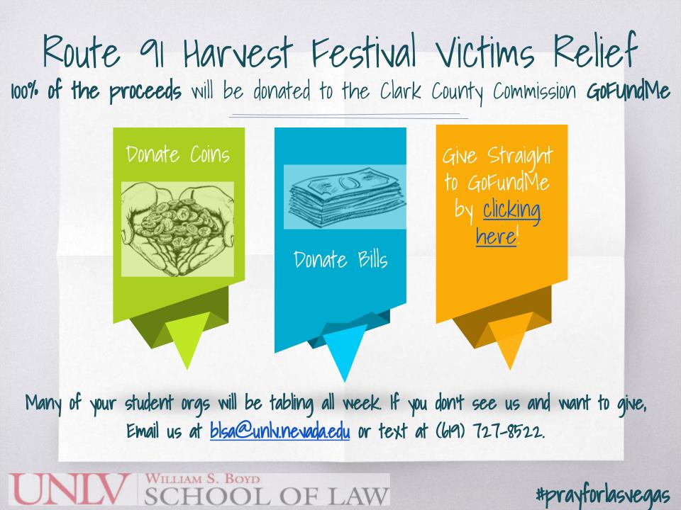 Boyd Student Organizations have teamed up to support the victims of Sunday night's tragedy. #prayforlasvegas #vegasstrong