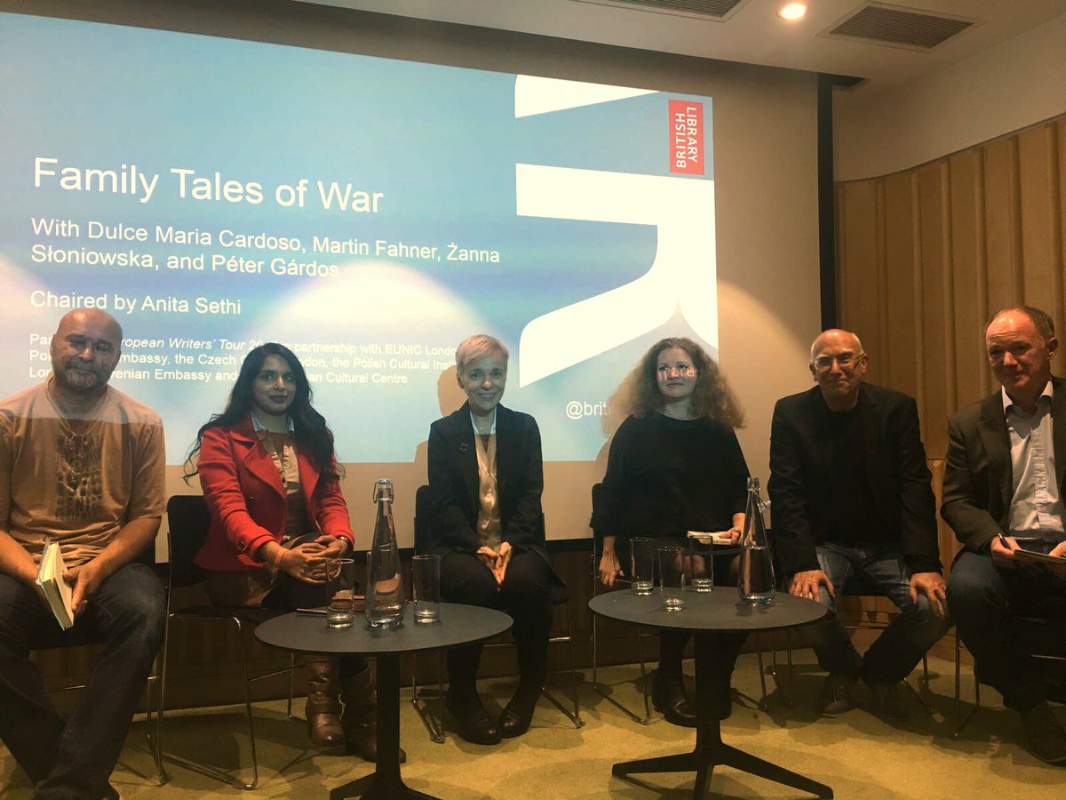 EuWriters's tweet photo. Thank you @britishlibrary and @anitasethi for a brilliant and touching evening with these 4 brilliant #European #writers! #eurolit https://t.co/nN05VQQPFr