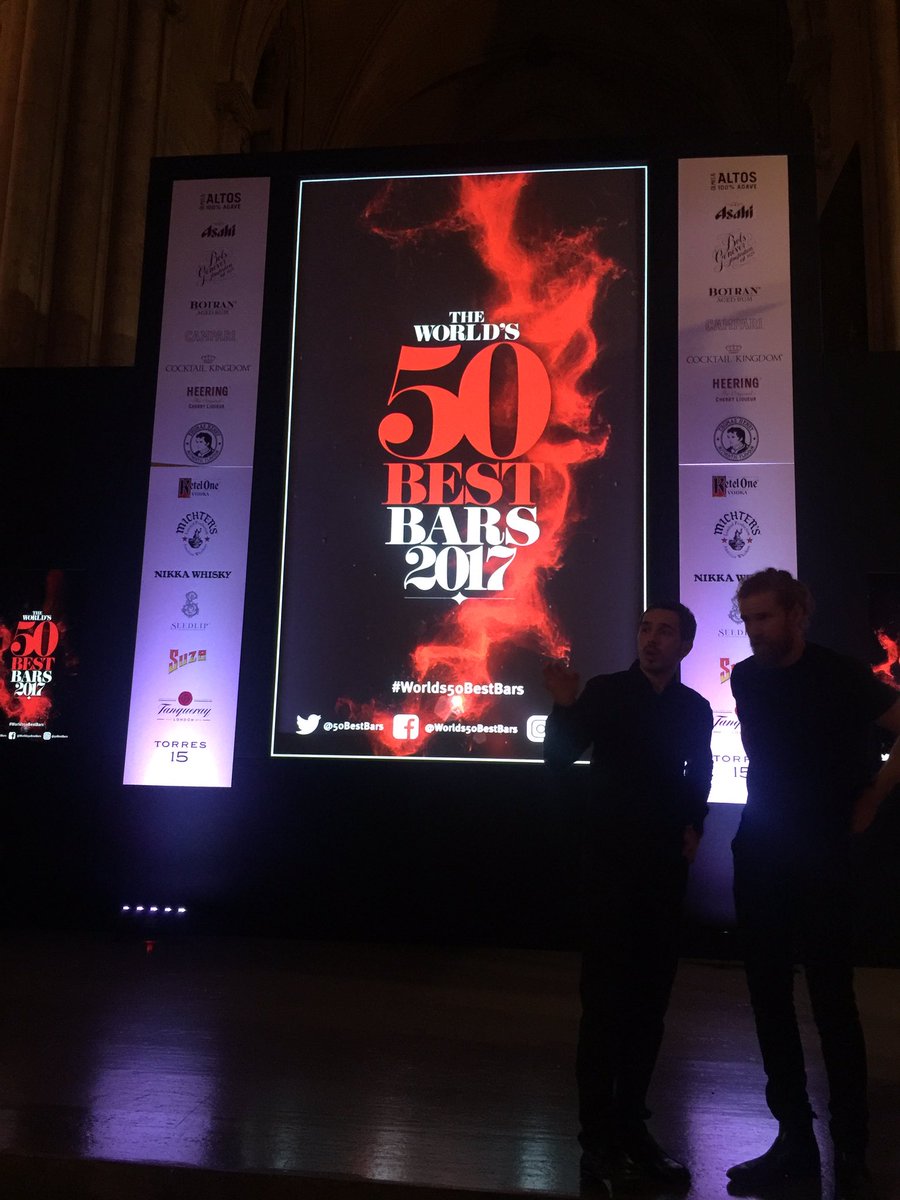 Hemingway_Bcn's tweet photo. At the #World50BestBars awards in London. #50worldbestbars #london #awards @LucaIzzo__ https://t.co/YBvVhLfLtC