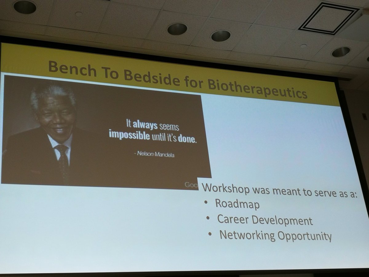 CCRM_ca's tweet photo. Closing thoughts and a fitting quote for our field - Harry Atkins @OttawaHospital @BioCanRx #bench2bed https://t.co/timNBFXk8f